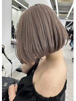 リノート バイ エゴル 太田川(Linoet by ENGOL)&nbsp;ボブ/ミルクティーベージュ/ブリーチカラー