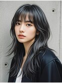 レイヤーボブボブヘアショートウルフパーマウルフボブヨシンモリ