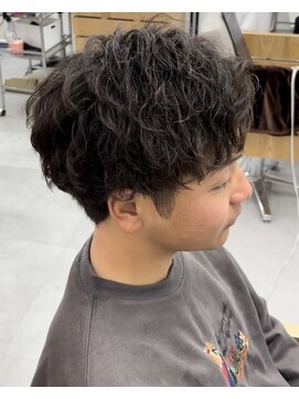 メンズサロンラシルバイレストプラス(MEN'S SALON racil by rest plus) 短髪シャドウパーマ