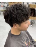 短髪シャドウパーマ
