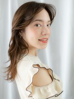 ドクターズサロン LAB 小山店 ゆる巻ココアブラウン耳掛けレイヤースタイルs小山20代30代