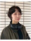 千葉駅/着物ヘア/大人ガーリー/ダークアッシュ/似合わせカット