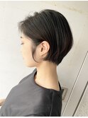 くびれショート/ショート/ボブ/ショートボブ/後れ毛/顔周り/美髪