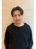 メンズセンターパート