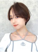 【La fith】丸みショート×美シルエット×ヘーゼルブラウン