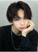 センターパート ツイストスパイラル