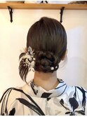 【人気!】カチモリヘア 浴衣ヘア 結婚式 お呼ばれ まとめ髪