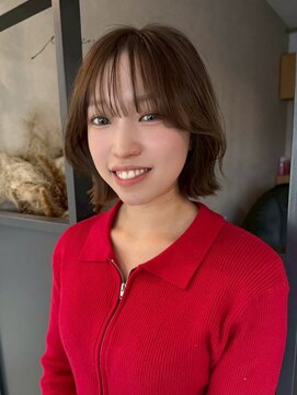 エトワ 中央店(etoi) 大分切りぱなし韓国レイヤーボブタイトメ軽めボブ外はねボブ