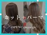 【OPENCampaign】カット＋パーマ￥6600[伊勢崎/伊勢崎宮子/駒形駅]