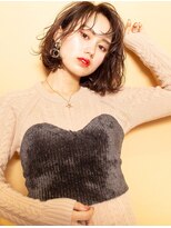 ヘアーアンドアトリエ マール(Hair&Atelier Marl)&nbsp;【Marl】ベリーチョコレートカラーの無造作ボブ♪