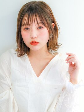 ネイヴィル オモテサンドウ(navile omotesando) ☆ぱっつん前髪×大人かわいい外ハネボブ☆20代30代40代