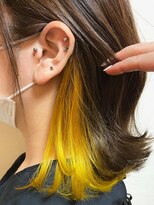 グルグル 新小岩店(GULGUL)&nbsp;マチルダボブ ちら見えインナーカラー【イエロー】 【佐藤】