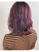 フルショウ 小牧(FURUSHO)&nbsp;暖色系カラー抜けてもきれいなラベンダーベージュ×ウェーブ巻き