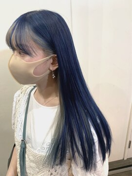 シアン(CYAN) #ネイビー#ダークアッシュ#ブルーアッシュ#インナーカラー