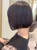 #ミニボブ#ツヤツヤカラー#モカブラウン