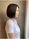 ぱつっとボブ/ハンサムボブ/縮毛矯正［南青山］