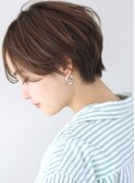 30代　40代　前髪長めショート　小顔　マッシュショート　青山
