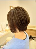 ☆大人女性美髪ショートグラデーションボブ☆