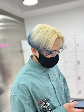 キャンディ 横浜(CANDY) センターパート/エンドカラー/ハイトーンメンズ