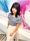 ◆髪質改善ヨシン巻き黒髪ミディアム◆
