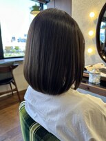 エルサフィロ キタハマ(el zafiro kitahama)&nbsp;20×30×40代×ナチュラル×髪質改善×グレージュ×ボブ×艶髪