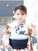 ［avant］浴衣ヘア　編み込みを使ったまとめ髪