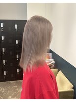 ヘアーブレイス(hair brace)&nbsp;ブリーチ一回ミルクティー　stylist聖斗