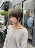 イメチェン外ハネボブ美髪ワイドバングレイヤーショート/大宮