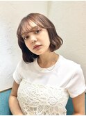 ミニボブフェイスレイヤー顔周りカット前髪カット韓国ボブ/立川