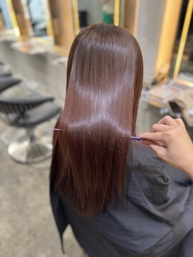 ロンド 表参道店(Lond) イメチェン外ハネボブ美髪ワイドバングレイヤー髪質改善縮毛矯正