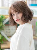 ■マロンベージュ小顔Ａラインボブパーマ308-5戸田公園20代30代