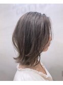 #くびれショート#外ハネボブ#グレージュ