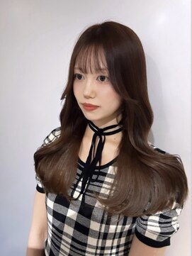 アルーシェ 新宿店(Alushe) くびれヘア/モカブラウン/ダブルカラー/ケアブリーチ