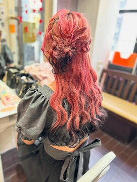 ボイボイ(boiboi) サイドお団子ハーフアップ