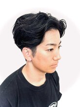 スーパークール アンド リコ(SUPERCOOL and RICO.) センターパート×ニュアンスパーマ