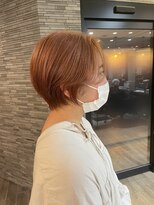 ミラ(MIRA)&nbsp;オレンジカラー／オレンジブラウン／ブリーチあり／ショート