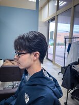 イコール(equal) 韓国風センターパート曲がる縮毛矯正