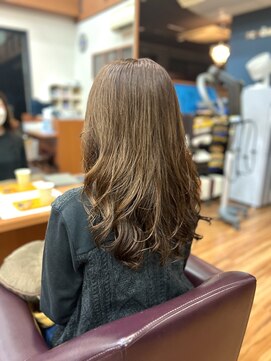 コテ巻き風デジタルパーマ