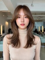 クレビアテン(CreBiA ten_)&nbsp;艶髪/透明感/レイヤーカット/顔まわりカット/ブラウン