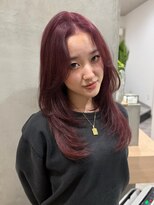 エイティエイト(88)&nbsp;チェリーレッド×レイヤーカット