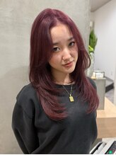 エイティエイト(88) チェリーレッド×レイヤーカット