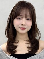 エジョン 三鷹店(Aejon)&nbsp;三鷹レイヤーカット韓国ダブルカラー顔周り前髪カットボブ