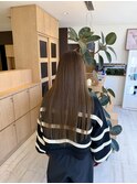 ブリーチ履歴なし　柔らかいオリーブベージュ