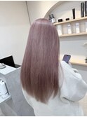 ラベンダーグレージュブリーチダブルカラーダークラベンダー横浜