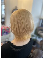 スニップヘア(snip hair)&nbsp;抜きっぱなしハイトーンカラー