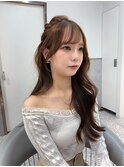 ベージュカラー/透明感カラー/レイヤーカット/韓国ヘア/顔まわり