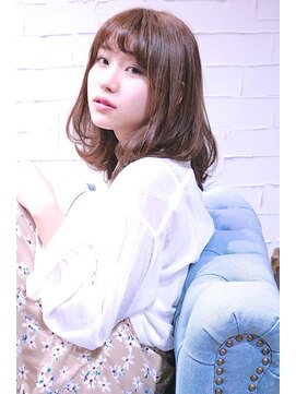 ホラン(HoLan) 【HoLan】ナチュラルロブxSweetパーマxピンクベージュ♪