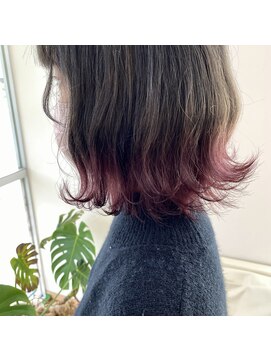 クリア(CLEAR) グラデーションカラー × ピンク