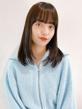 アイティー バイ アルバム 浦和店(IT by ALBUM) ナチュラルミディアムレイヤー_ショコラベージュボブルフ_8957