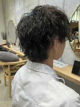 ガーデン オオタカノモリ(garden otakanomori) メンズウルフ/ツイストスパイラルパーマ/ツーブロなし